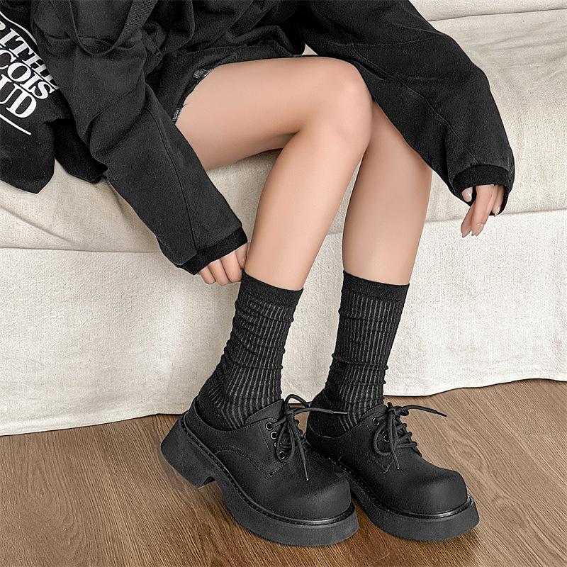 

Туфли из кожи с большой головой Микки на платформе, низкие, ретро, мужские туфли, повседневные, для пары, маленькие кожаные туфли 98411-88411-J 39