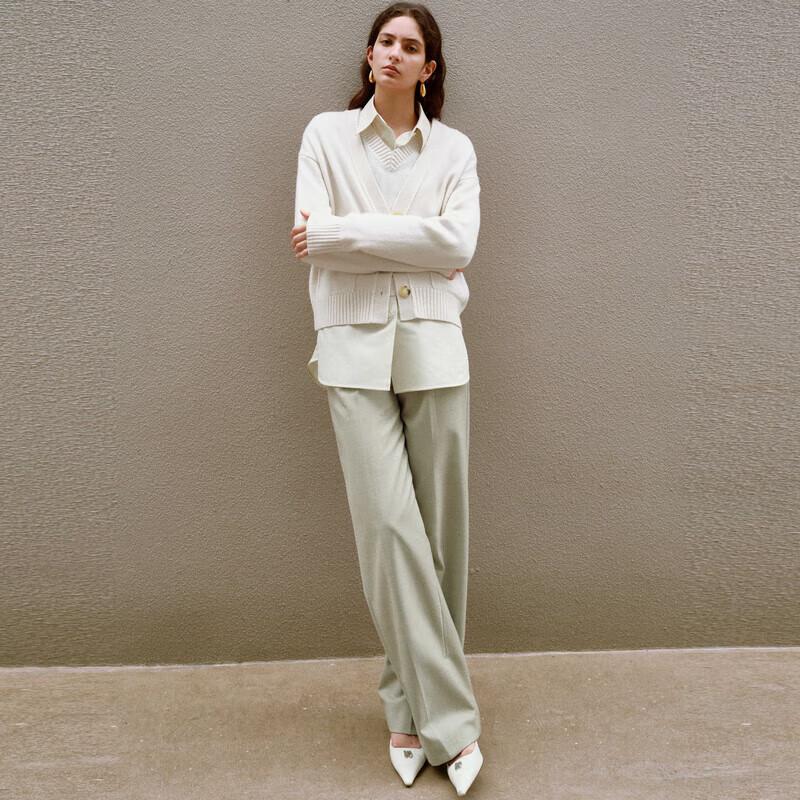 Edition Women's Merino Wool Knit Cardigan & Vest Set