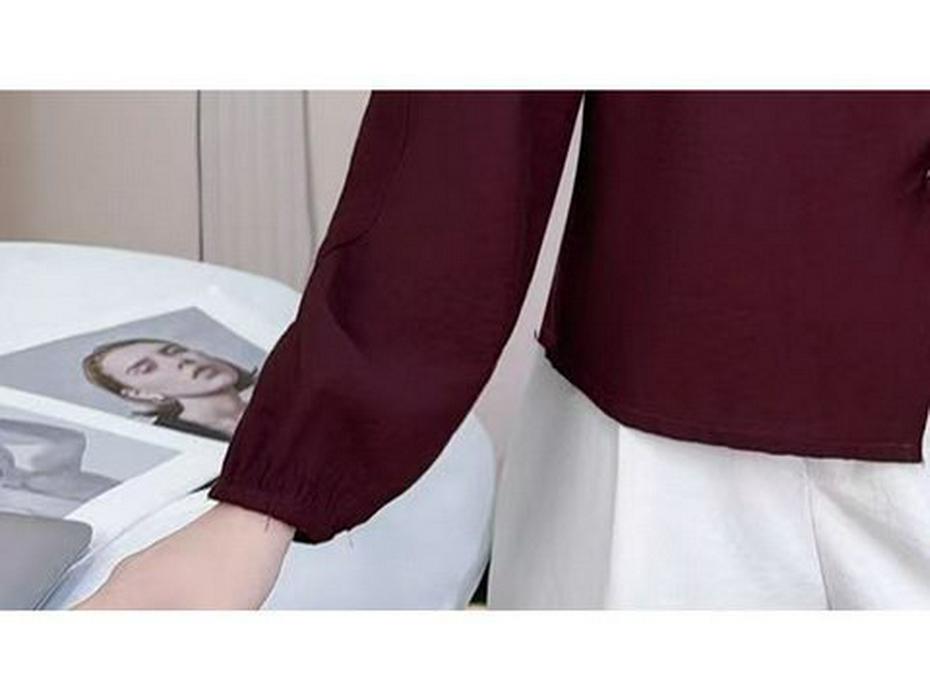 2025 Autumn Fashion: Elegant Long-Sleeve Slimming Shirt for Women