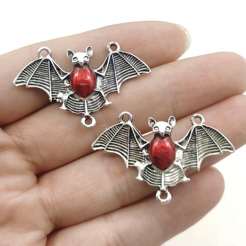 Antik Silber Gotischer Vampirfledermaus Verbindungsanhänger für DIY Schmuck