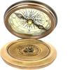 5.08 Cm  Compass Replica Brass Pocket Transit Compass - Robert Frost Poem