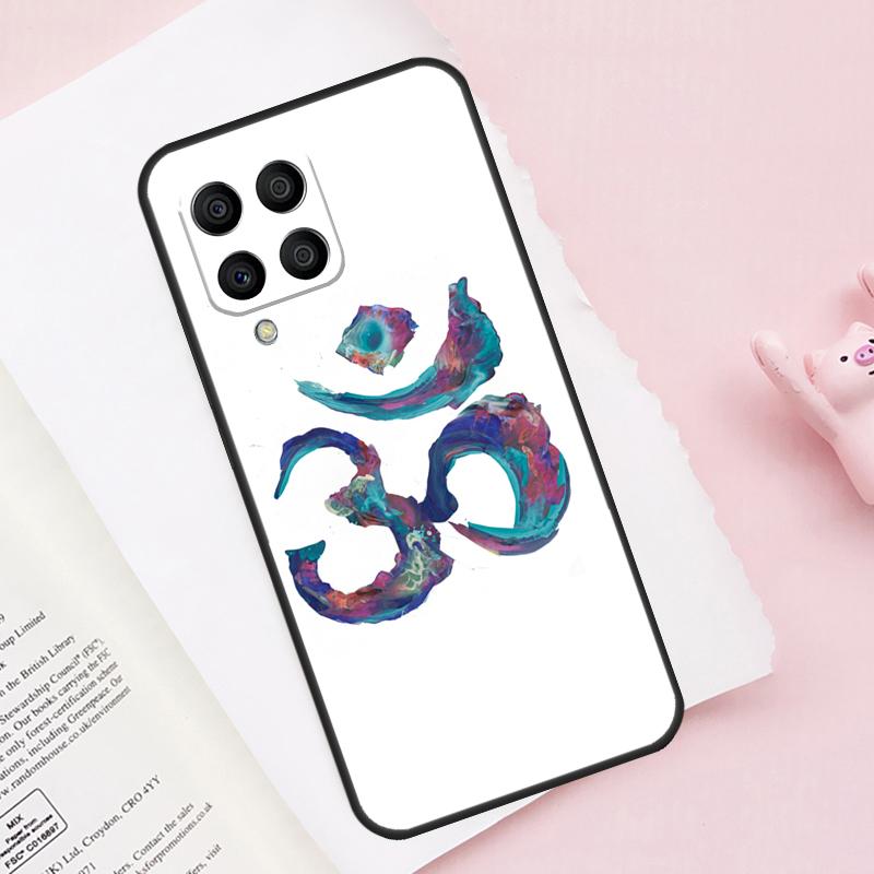 Aum Om Yoga Symbol Case For Samsung Galaxy M16 M36 M56 M21 M20 M23 M31 M11 M54 M14 M34 M13 M52 M32 M12 M15 M55