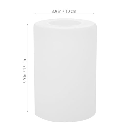 DOITOOL Lampshade, Glass, Replacement, E27 Base, 10cm Diameter, 15cm Height, Cylindrical, Milk White, Pendant Light Shade, Lighting, DIY Parts