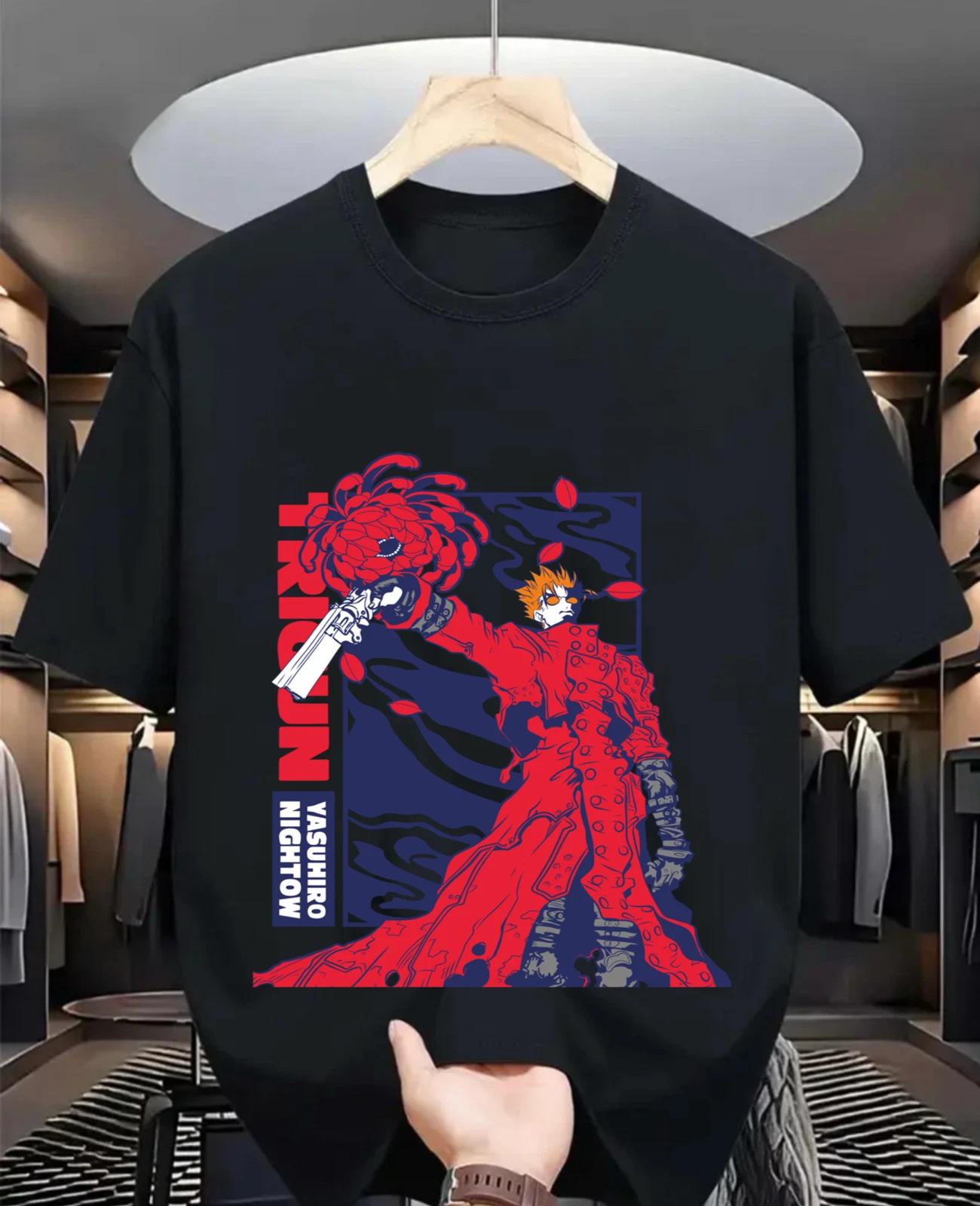 

Футболка Trigun Вашу Стоумпэд Луна Смешная КОМЕДИЯ Аниме Манга Подарок Черная Рубашка S