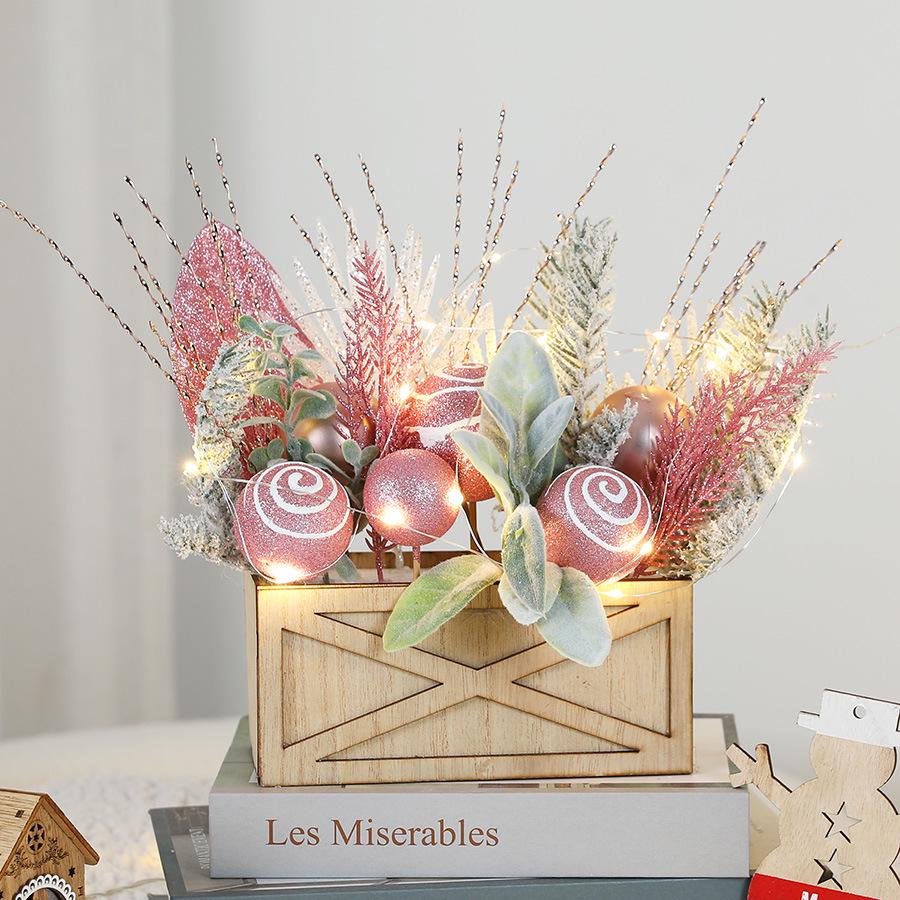 Luminous Mini Christmas Tree Set - Desktop Decoration and Gift