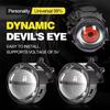 Cool Car Devil Eyes Lens Lights Dynamic 3 Inch Demon Eye Retrofit Kits Headlight Assembly Auto Decoration Accessories