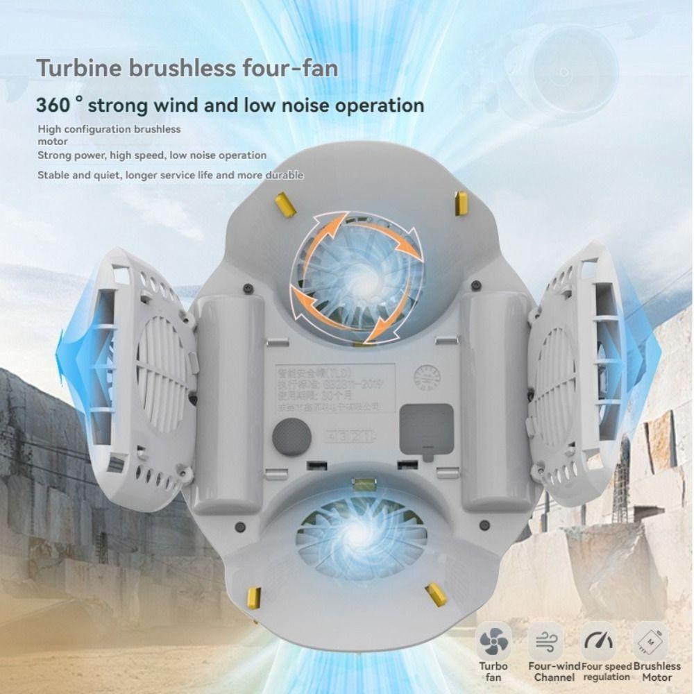 1/2/4pcs Fans Rechargeable Fan Helmet 4 Gears Construction Work Helmet  Construction Site