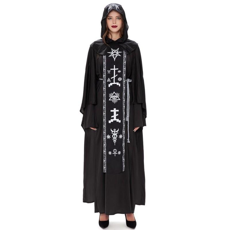 Adults Couples Costume Set With Mystical Wizard And Witch Robes Perfect For Halloween Events