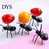 Kids Fruit Fork 12Pcs Food Grade Not Easily Broken Cartoon Ant Shape Stick Bento Table Decor Toothpick