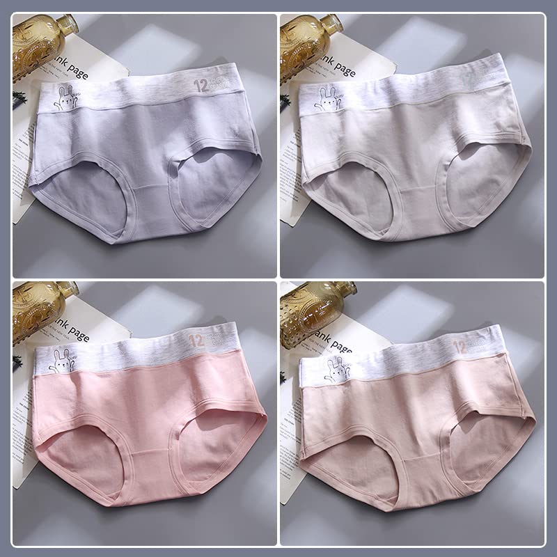 JINJUDUO Seamless Panties of Cute Underwear Set for Junior High School Cotton Girls' (Set 4) Girls, 100%