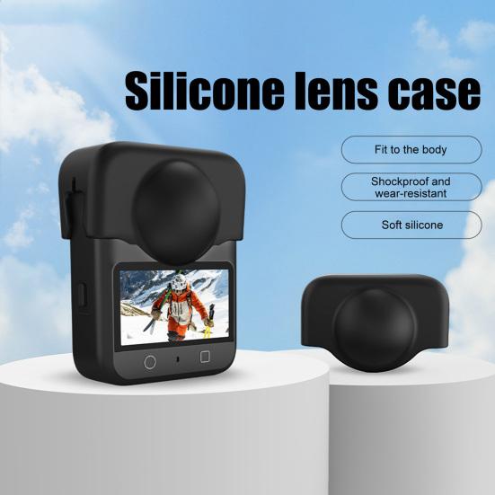 Action Camera Lens Protective Cover for DJI OSMO 360 Shockproof Panoramic Sports Camera Silicone Lens Protector Case Shield Camera Accessories