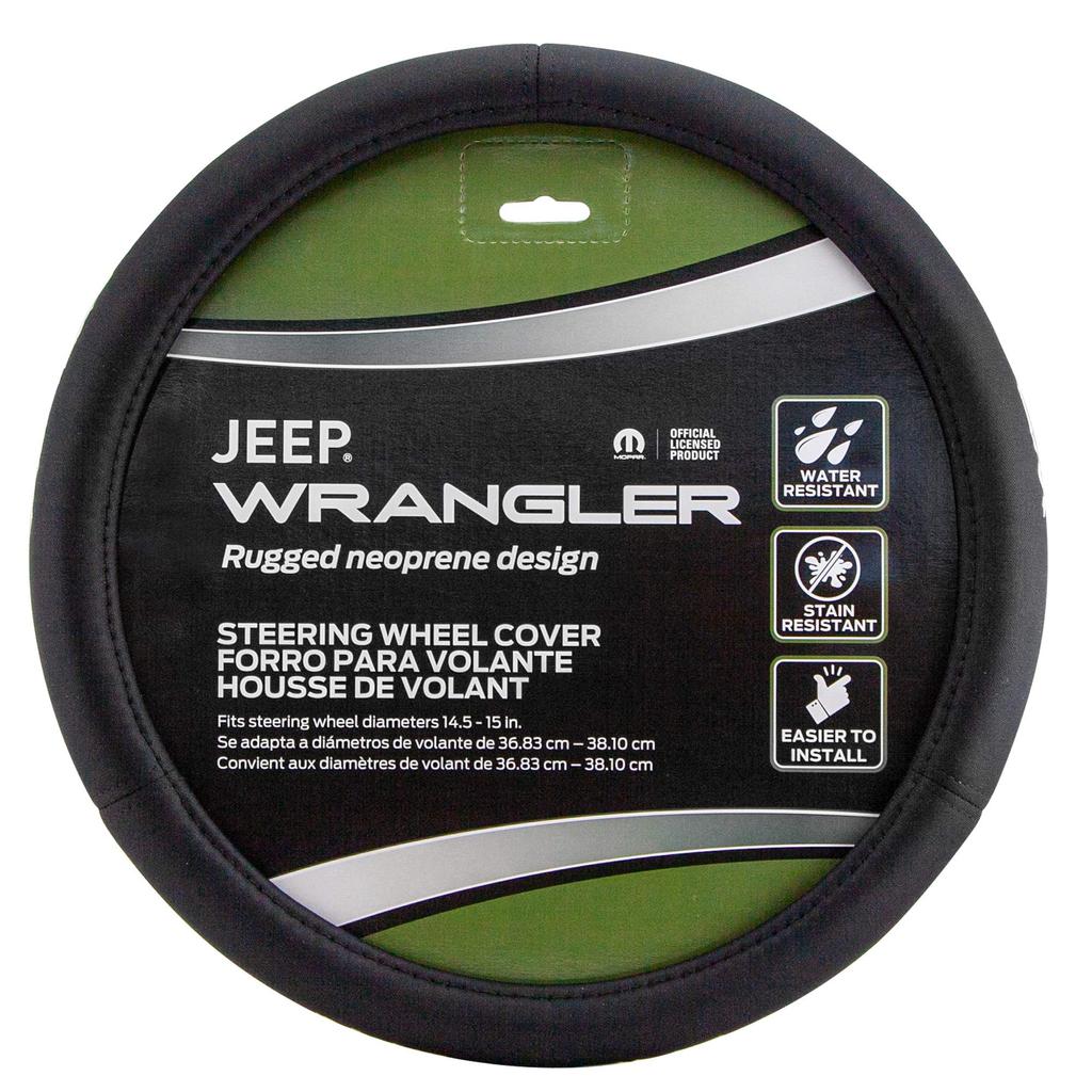 Plasticolor 006712R01 Steering Wheel Cover Compatible with Jeep Wrangler