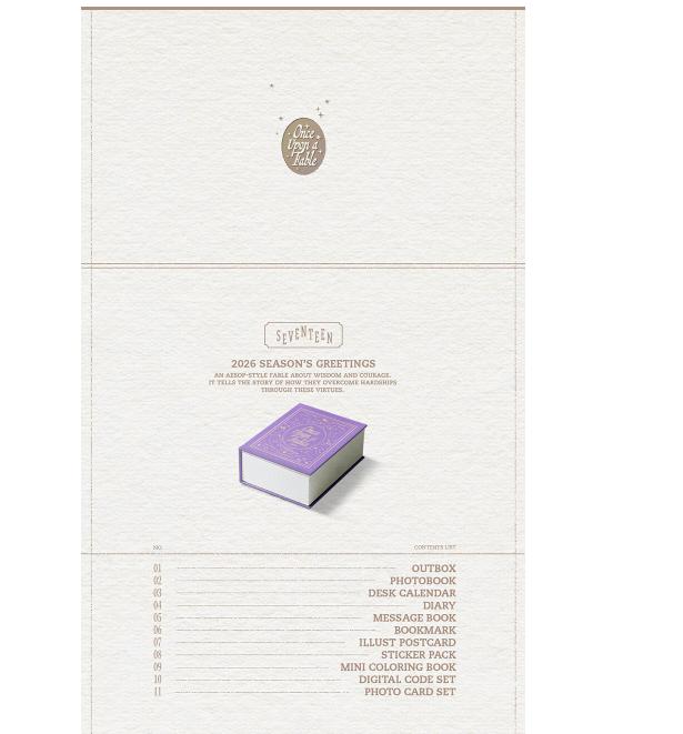 Seventeen 2026 Season’s Greeting Once Upon a Fable