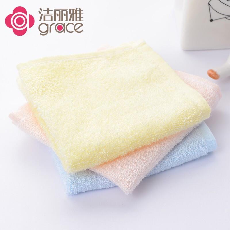 Grace Pure Cotton Baby  Kids Square Towels (3-Pack)