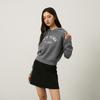 New MLB New York Yankees MLB Preppy Style Collection 24FW Sweater Women's Dark Heather Gray 3FKPV0144-50MGD