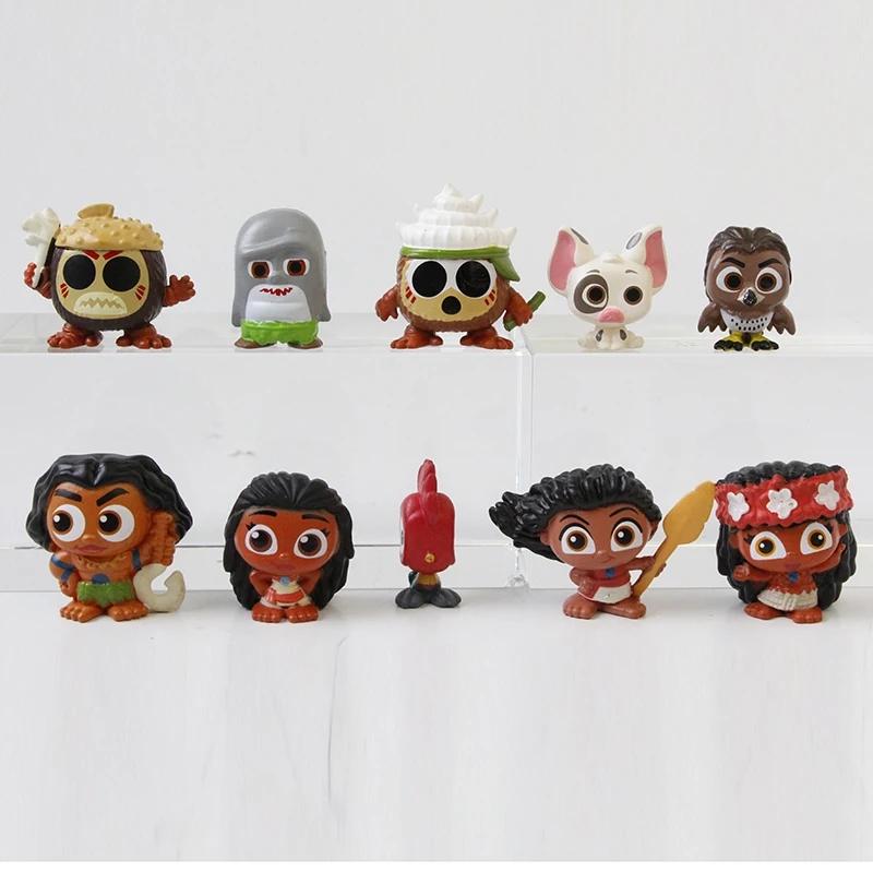 10 stk./sæt Nye Film Moana Figur Legetøj PVC Figur Samlerobjekt Model Børne Fødselsdagsgave Legetøj