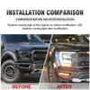 2× LED Daytime Running Lights Flowing Turn Signal Lamp For Ford F150 Raptor 2022