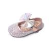 Girls Party Princess Shoes Bling Children Bow Rhinestone Wedding Performance Kids Flats 26-35