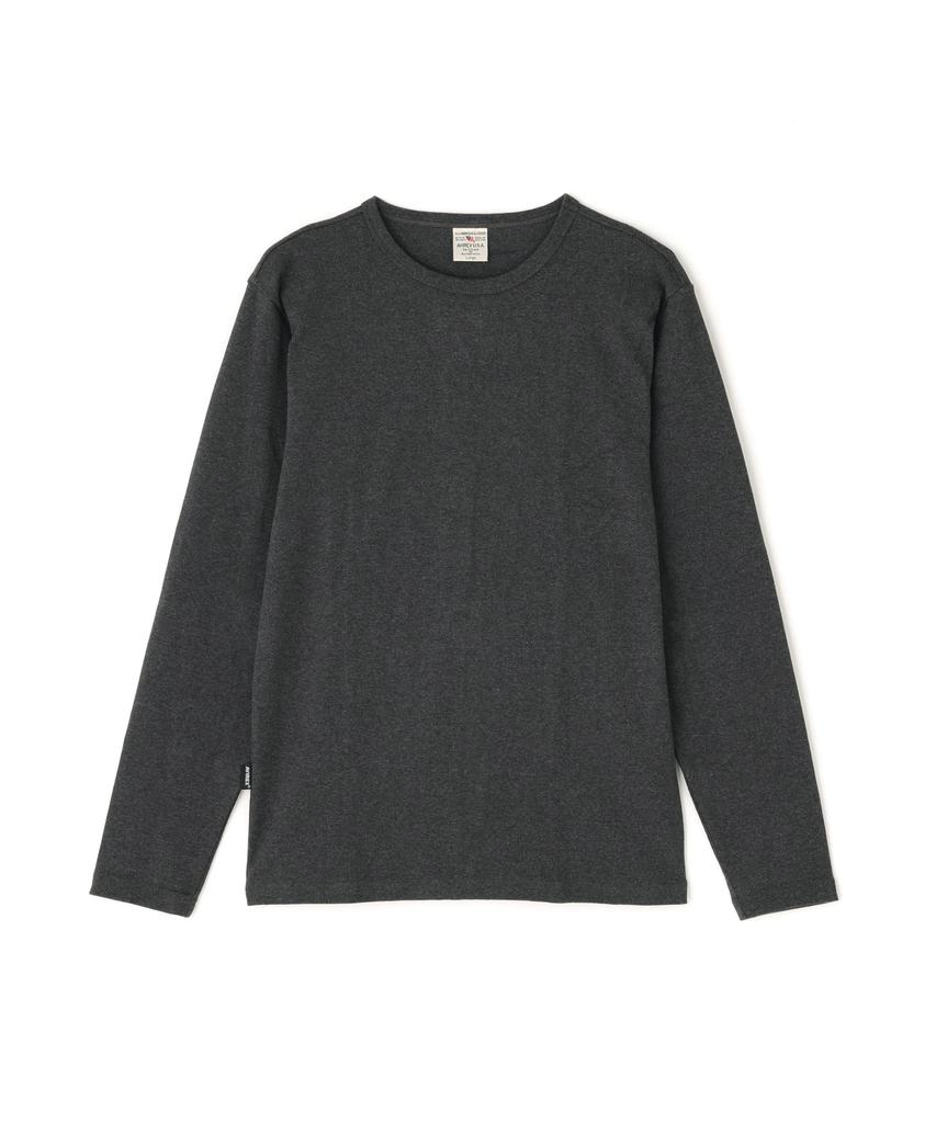 AVIREX DAILY RIB CREWNECK TEE 6153481 men's M charcoal