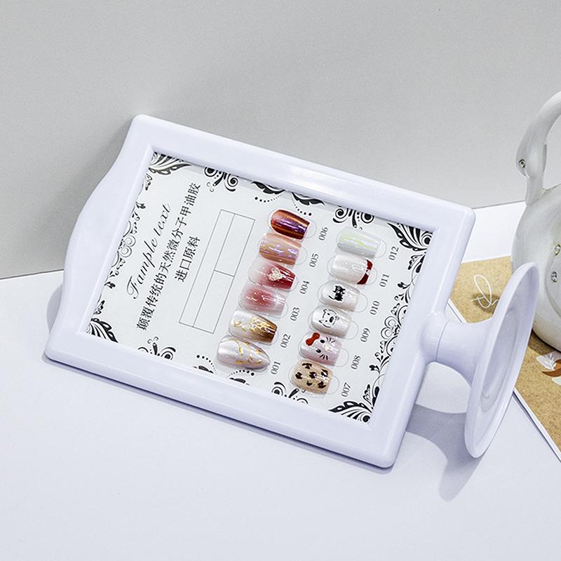 Nail Art Double-Sided Display Stand Nail Art Artwork Display Frame Nail Display Board False Nail Display Rack Gel Polish Holder