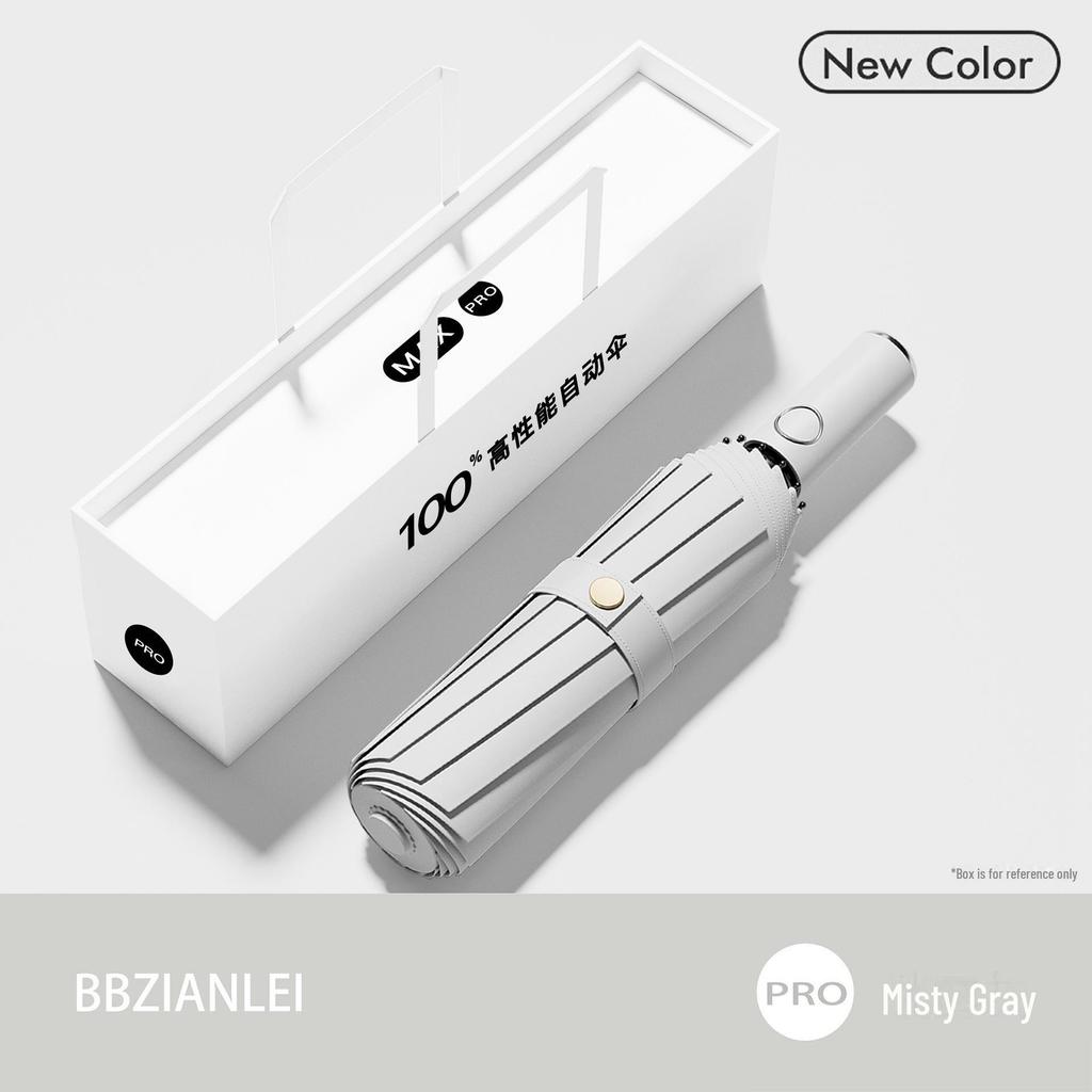 32-Rib Automatic Folding Umbrella with UV Protection & Logo Printing