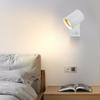 Modern Minimalist Adjustable Bedside Wall Lamp with GU10 Spotlight for Living Room Decor