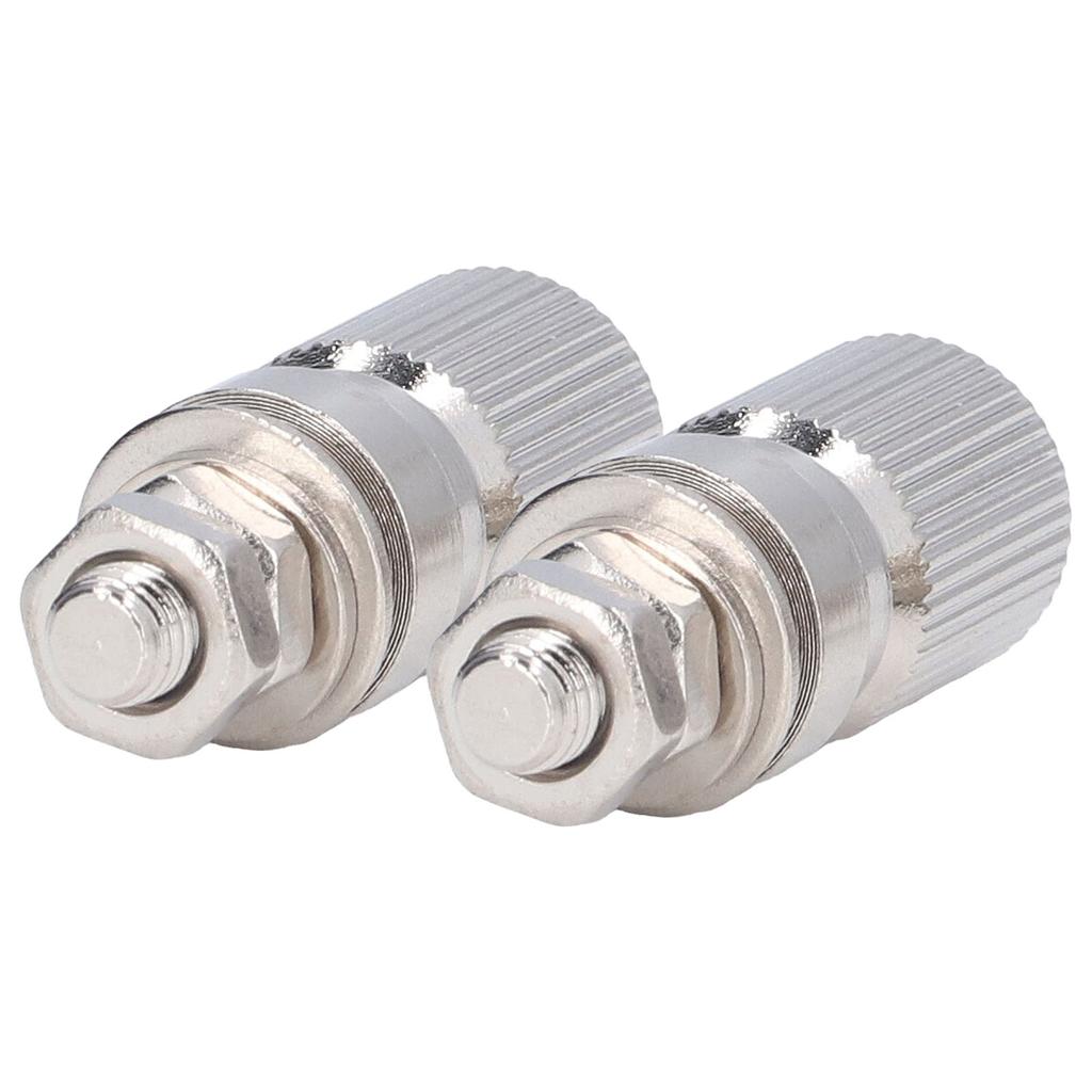 2PCS Binding Post Silver Alloy Contact No Insulation Power Grounding Terminal Post 50025