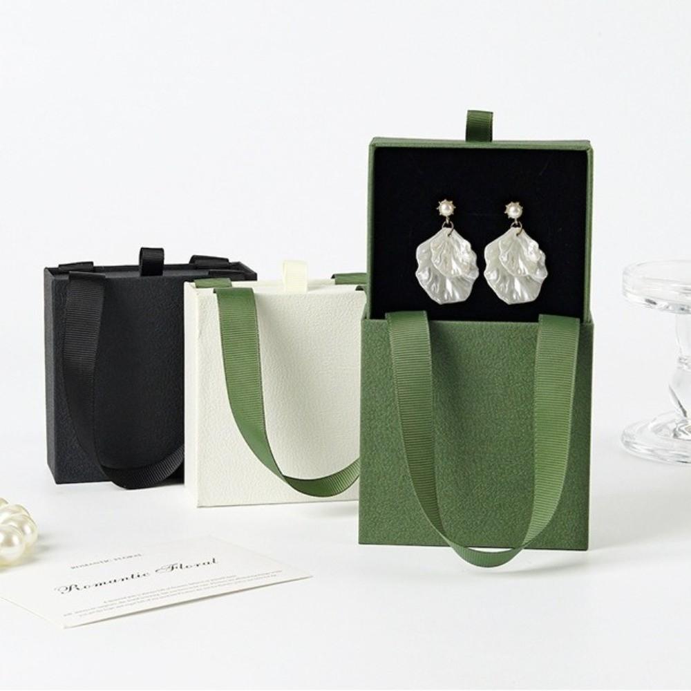 Paper Material Jewelry Storage Organizer Portable Design Paper Drawer Jewelry Box  For Wedding Gift