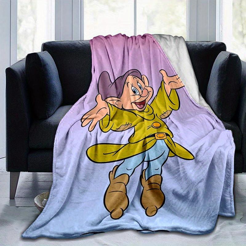 1 pezzo, Coperta Nano Brontolone Morbida Coperta da Arredo per la Casa, Copri Divano, Uso Esterno, Idea Regalo, Coperta in Flanella Perfetta per Camera da Letto, Soggiorno, Viaggio