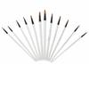12PCS Pearl White Paintbrushes Painting Tool  Craft Decorative Drawing