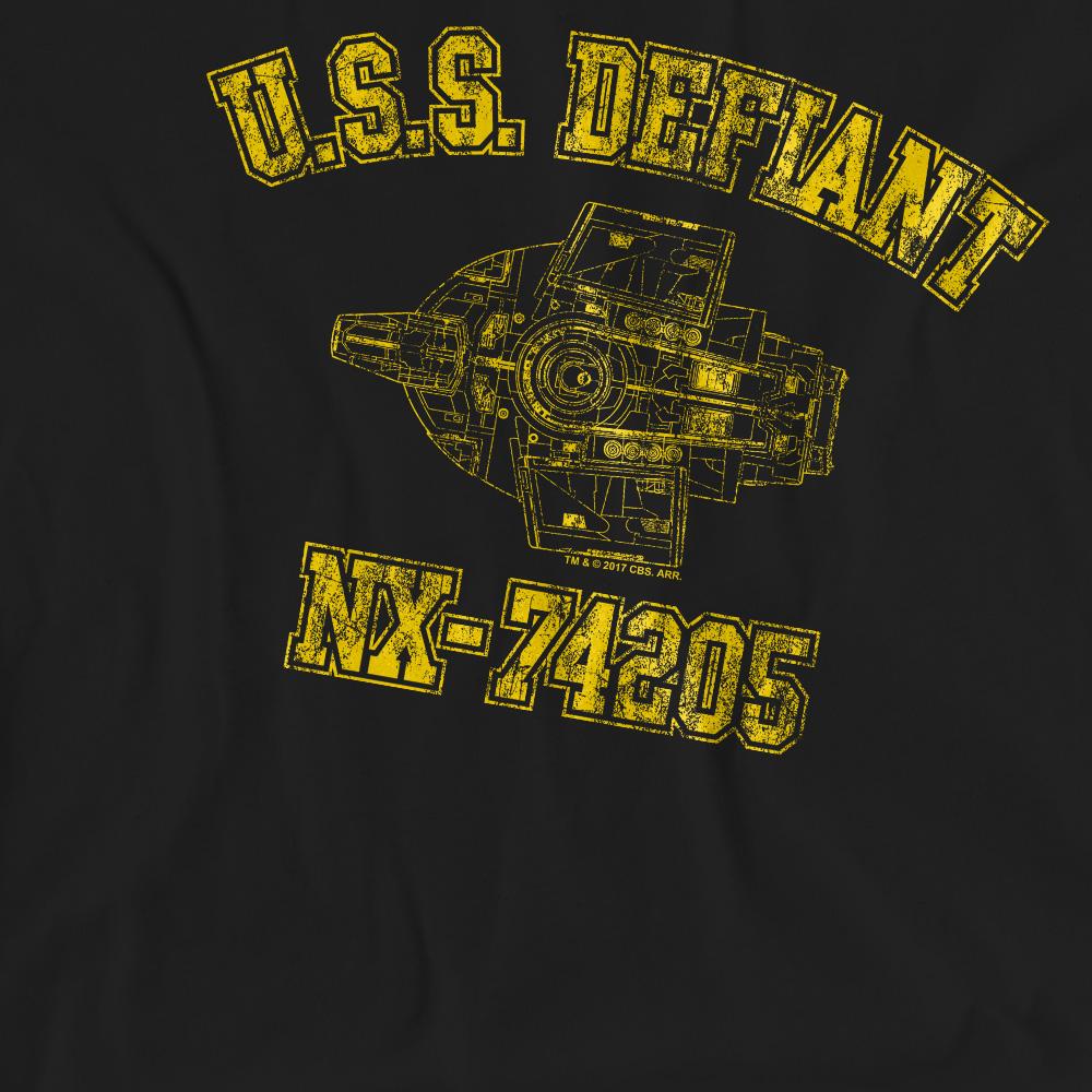 Star Trek Unisex Adult Defiant Athletic T-Shirt