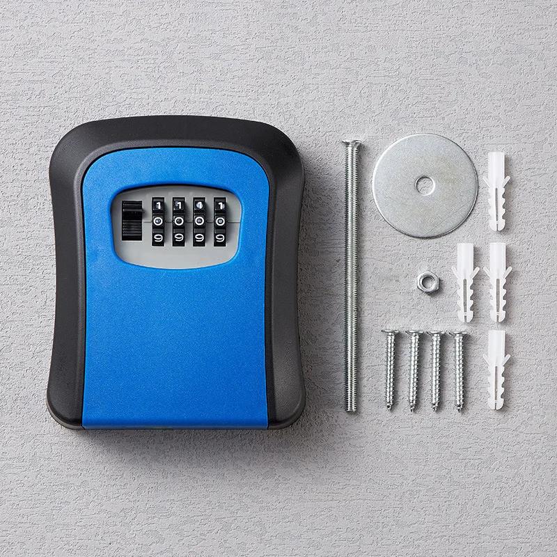 Wall Mounted Password Key Lock Box Temporary Storage Home Office Keys Security Secret Storage Box Waterproof Spare Key Safe