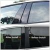 6pcs Car Window Pillar Posts Cover B C Column Stickers Side Door Panel Trim Decor Glossy Black Fit For Skoda Fabia 2007-2014