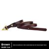 Leather Slim Belt With Alloy Buckle For Party And Daily Fashion