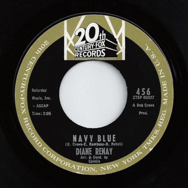 7inch Record DIANE RENAY - Navy Blue 456 20th Century Fo 1964 US Pop Used