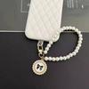 1Pc Glass Pearl Beaded Mobile Phone Chain Bow Accessories Pendant Keychain Girl Cute Bag Pendant