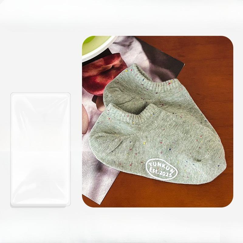 Women's New Summer Idea Yarn Solid Color Anti Stripping Invisible Breathable Boat Socks