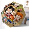 Paraguas Plegable Automático de la Tripulación de One Piece, Apertura/Cierre Automático, Paraguas de Viaje Resistente al Viento para Aventuras al Aire Libre a0826035
