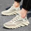 2025 leichte Herren Übergröße Sommer atmungsaktive Mesh-Oberfläche Flyknit Casual Sportschuhe Laufschuhe tenis masculino