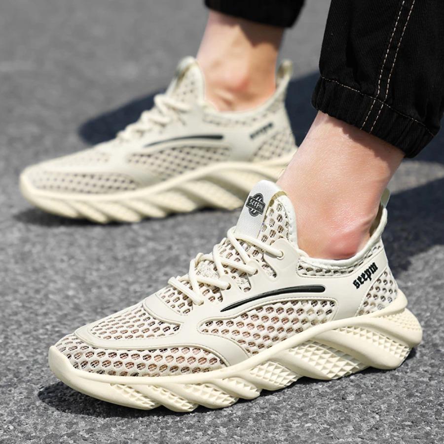2025 leichte Herren Übergröße Sommer atmungsaktive Mesh-Oberfläche Flyknit Casual Sportschuhe Laufschuhe tenis masculino