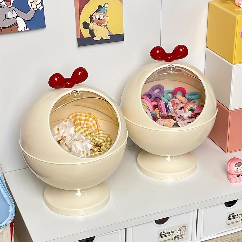 

Органайзер для аксессуаров для волос, коробка для хранения заколок, симпатичный органайзер для резинок для волос, шкатулка для украшений, настольная коробка для хранения резинок для волос