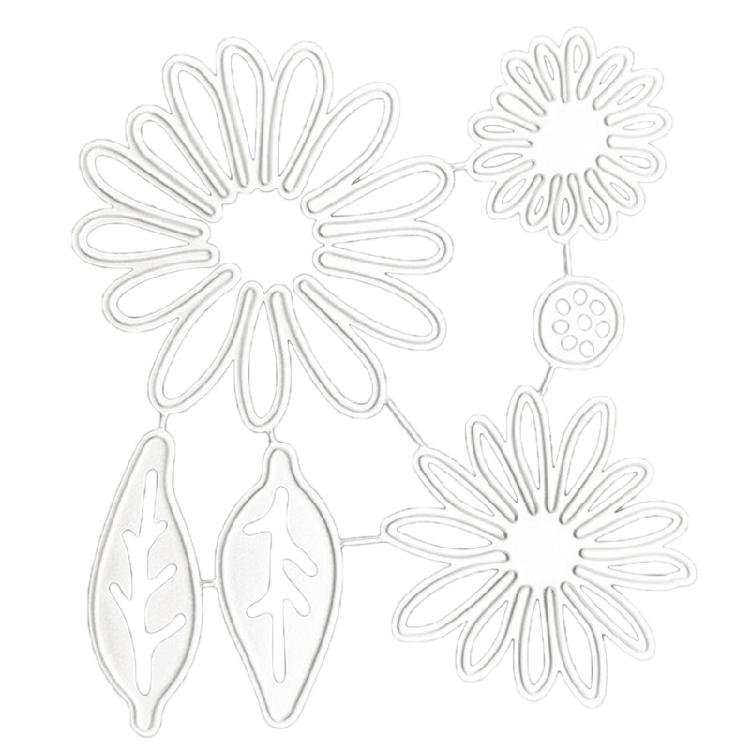 Flower and Leaves Cutting Dies Flower Embossing Cutting Dies Templates 1
