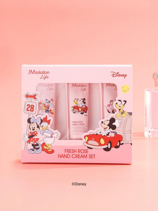 Disney Fresh Rose Hand Cream Set – 3× 50mL