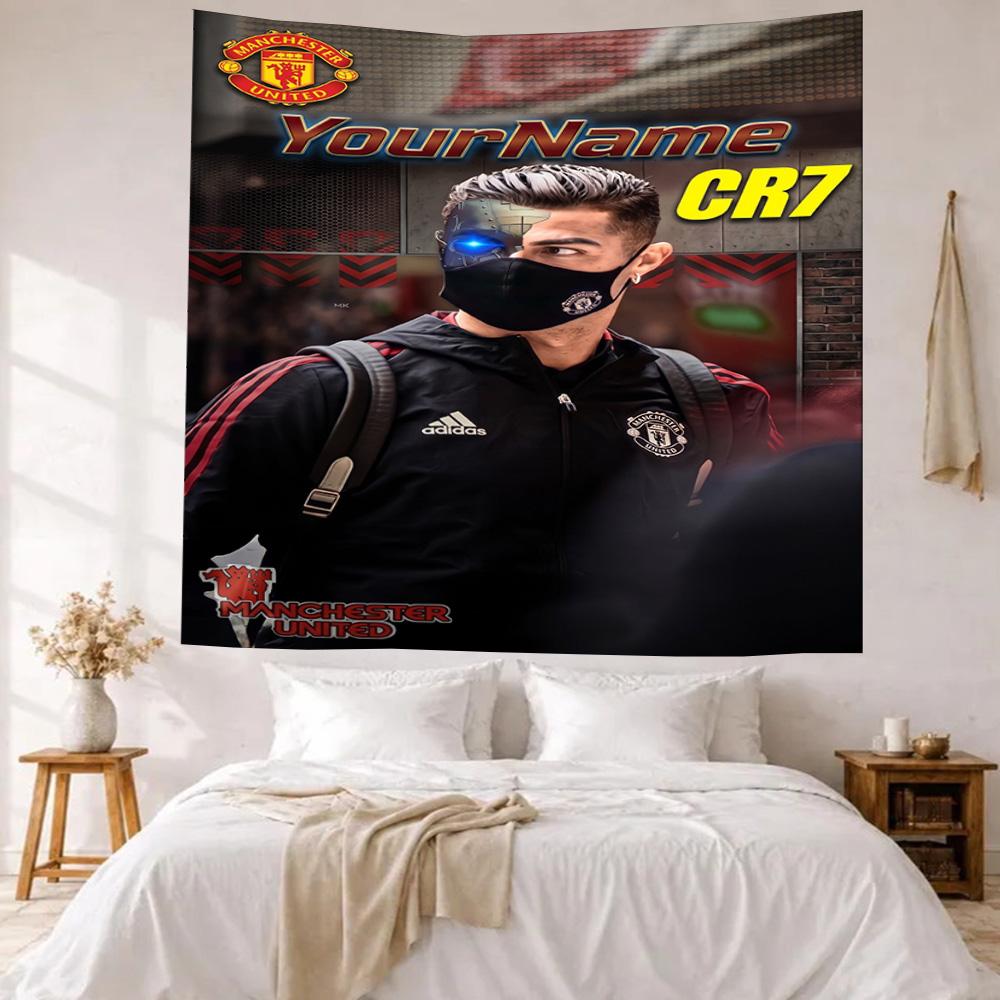 Manchester Custom Your Name Wall Decor Tapestry Art For Pet Memorial Birthdaywedding Party Backdrop Family Gift