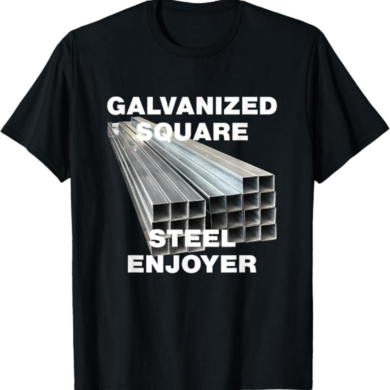 

Galvanized Square Steel Enjoyer Little Johnny Internet Meme T-Shirt XXXXXL чорний