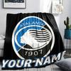 1PC Custom Name Atalanta BC Patterned Flannel Blanket Suitable For All Seasons for Home Decor Warmth and Comfort Gifts Holiday Present