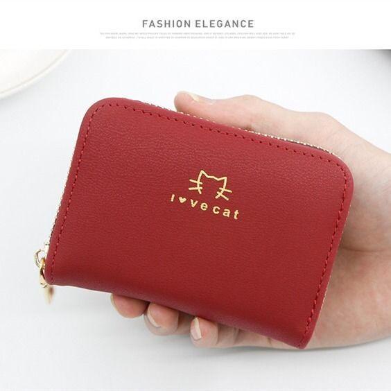 Women's Zipper Card Holder - Multi-Card Slot, Large Capacity, Mini Coin Purse