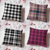 Checkered pattern Cushion Cover Premium Comfort Reversible Pillow Cove Two in One Design for Any Room  Car Interior