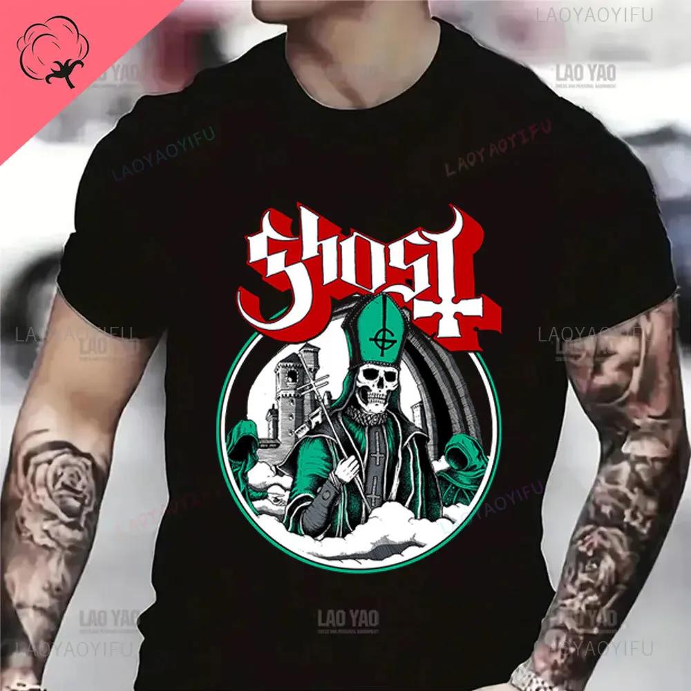 Ghost Bc - Prequelle Heavy Metal Band Casual Cotton Tshirt Printed Mens Clothes Vintage Fashion Streetwear Harajuku Top Tee