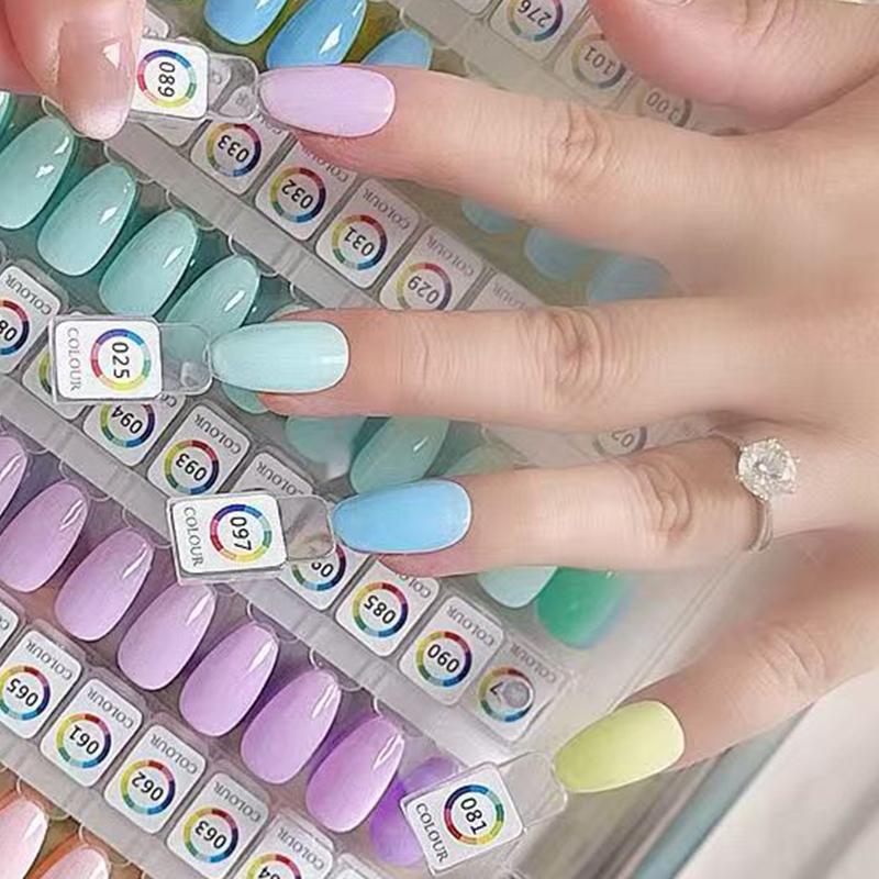 Nail Color Palette Magnetic Acrylic Color Card Book Nail Polish Glue Sample Display Tool Nail Wearing Style Sample Display Board
